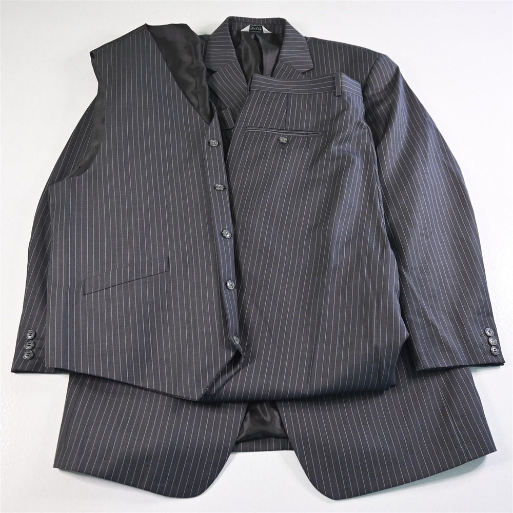 Men's Gray Pinstripe Suit Vest
